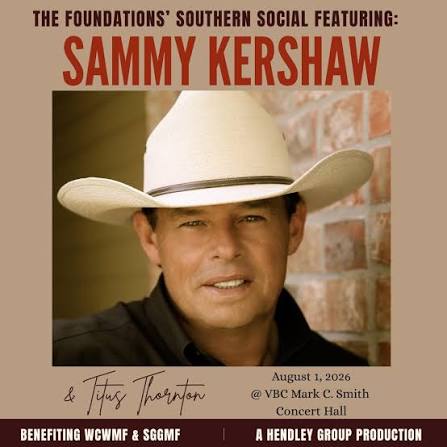Sammy Kershaw live tour poster 2026 & 2027